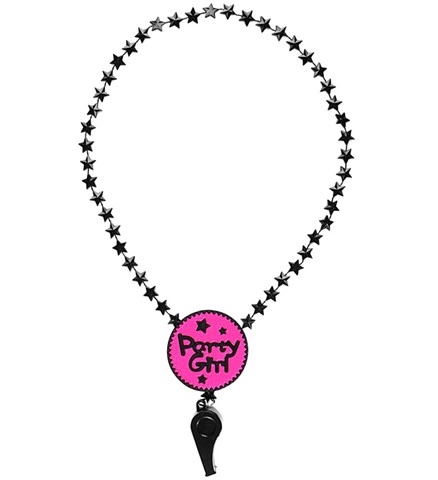 Collier "Party Girl" avec sifflet 2