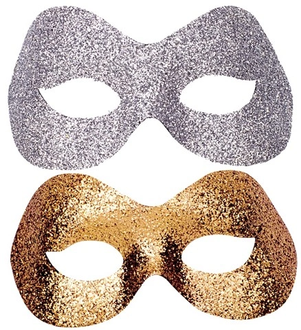 Loup métallisé à paillettes 2
