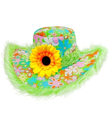 Chapeau Ibiza à bordure en peluche et marguerite 2