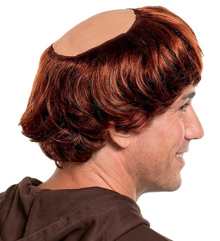Perruque moine avec tonsure 2