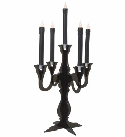 Chandelier baroque noir 2
