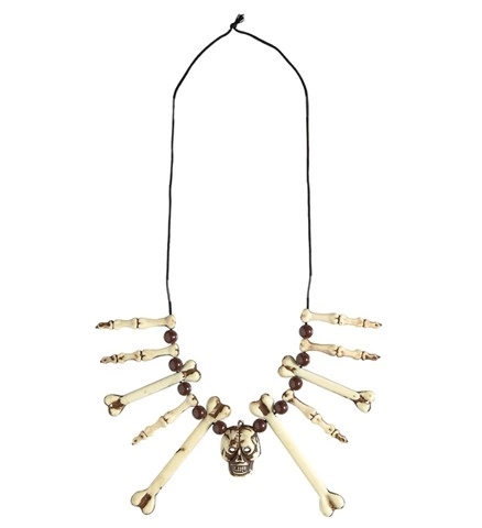 Collier crâne et os croisés 2