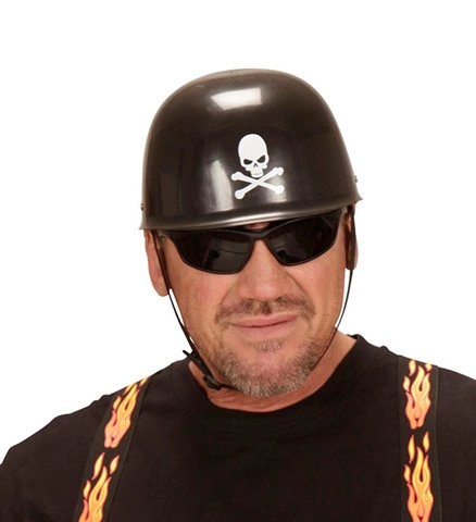 Casque de moto tête de mort 2