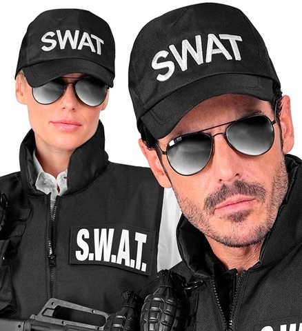Casquette noire de police "SWAT" 2