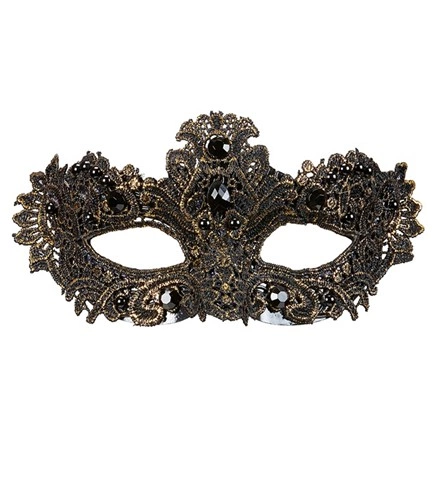Masque de noble en dentelle et gemmes 2
