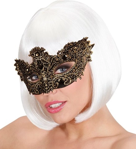Masque de noble en dentelle et gemmes 3