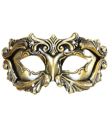 Masque vénitien baroque bronze 2