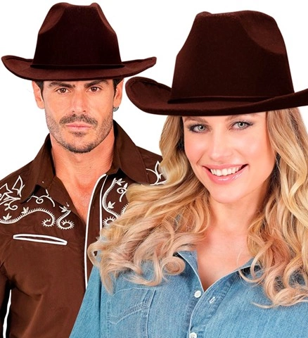 Chapeau de cowboy brun 2