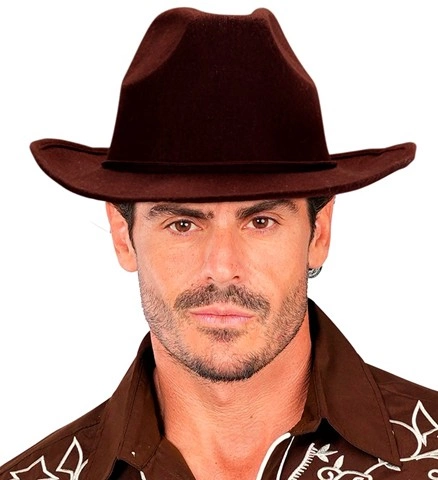Chapeau de cowboy brun 4