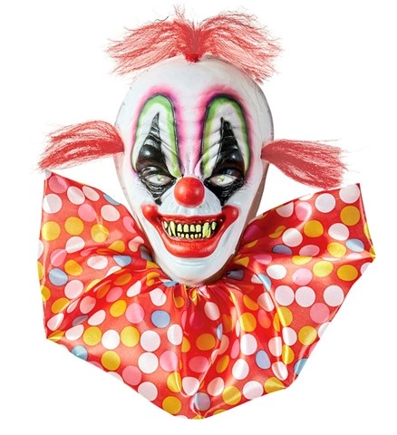 Tête de clown horrible aux yeux lumineux, à suspendre 2