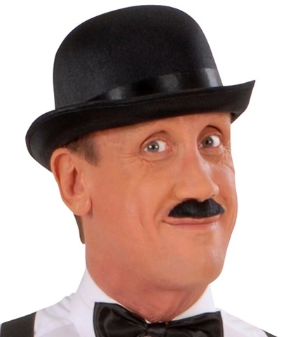 Chapeau melon noir satiné 2