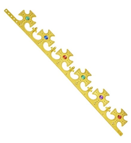 Couronne de roi dorée avec pierres 2