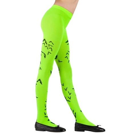 Collants néon Halloween pour enfant, 3 modèles assortis 2
