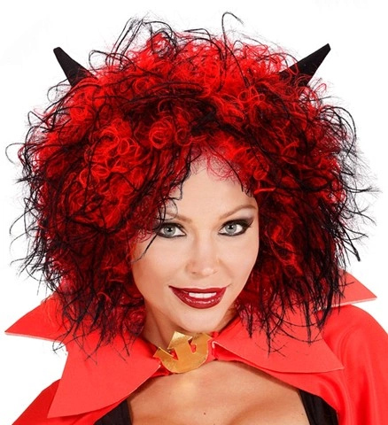 Perruque de diable rouge 2