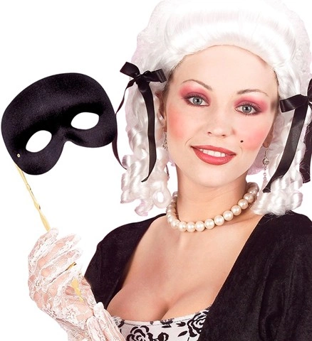 Masque vénitien avec bâton, 5 coloris assortis 2