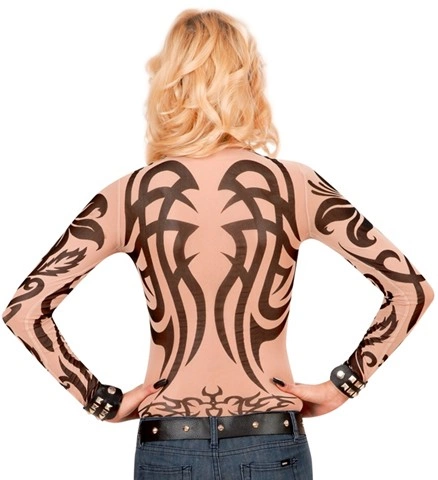 Chemise tribale à motifs tatouage 2