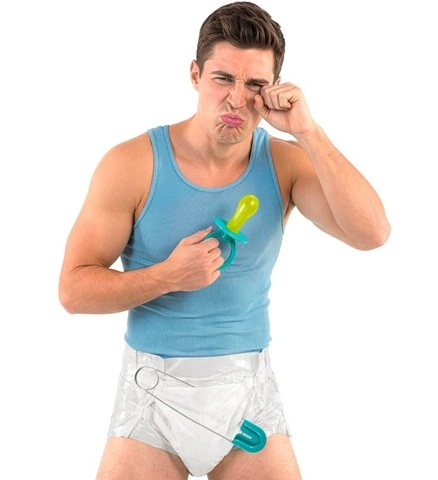 Set d'accessoires bébé pour adulte bleu 2