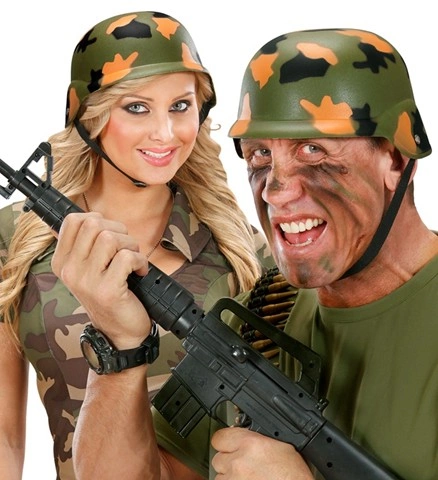 Casque militaire camouflage en plastique 2