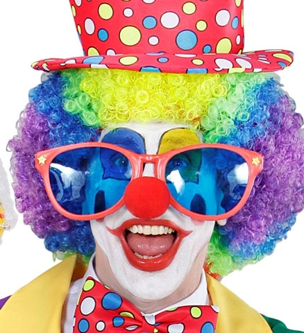 Lunettes géantes de clown - 4 modèles assortis 2