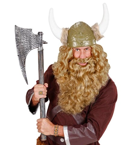 Barbe blonde avec moustache de Viking 2