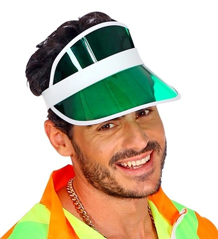 Visière verte 80's 2
