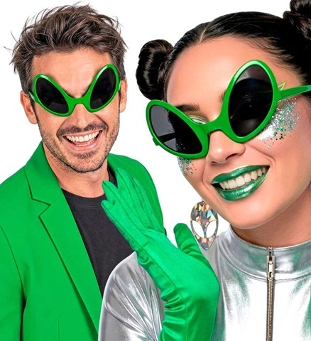 Lunettes alien vertes 2