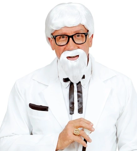 Perruque et barbe de colonel américain 2