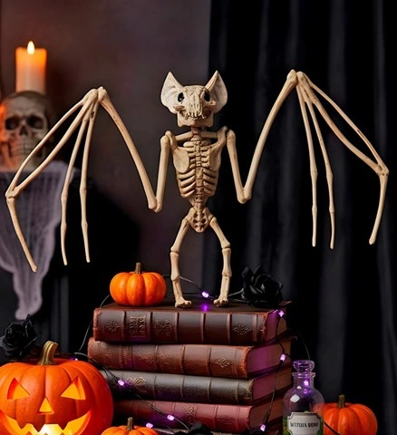 Décoration squelette chauve-souris 30 cm 2