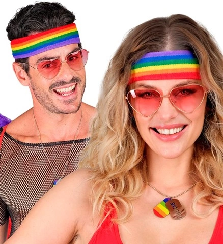 Lunettes cœur rouge 2
