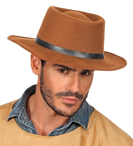 Chapeau gaucho marron 2