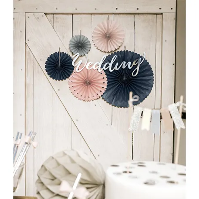 Rosettes décoratives couleurs assorties, paquet de 5 pcs