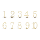 Numéros de table en bois