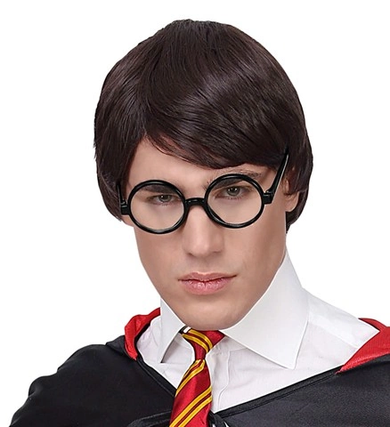 Lunettes d'intello rondes noires 2
