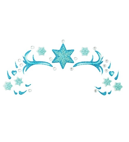 Autocollant pailleté pour le visage, princesse des neiges 2