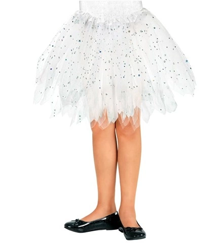 Tutu brillant blanc pour enfant, 30 cm 2