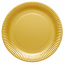 Assiettes en papier unicolore 23 cm, paquet de 8