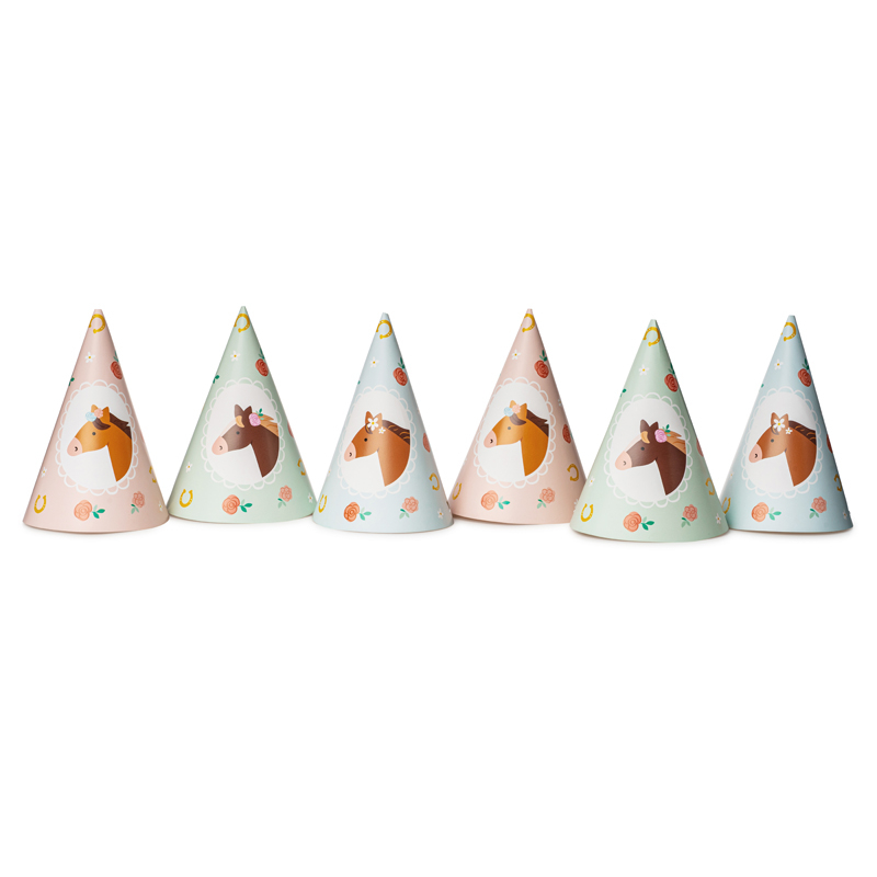 Chapeaux cheval, paquet de 6