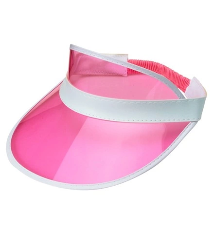 Visière rose fluo années 80 2