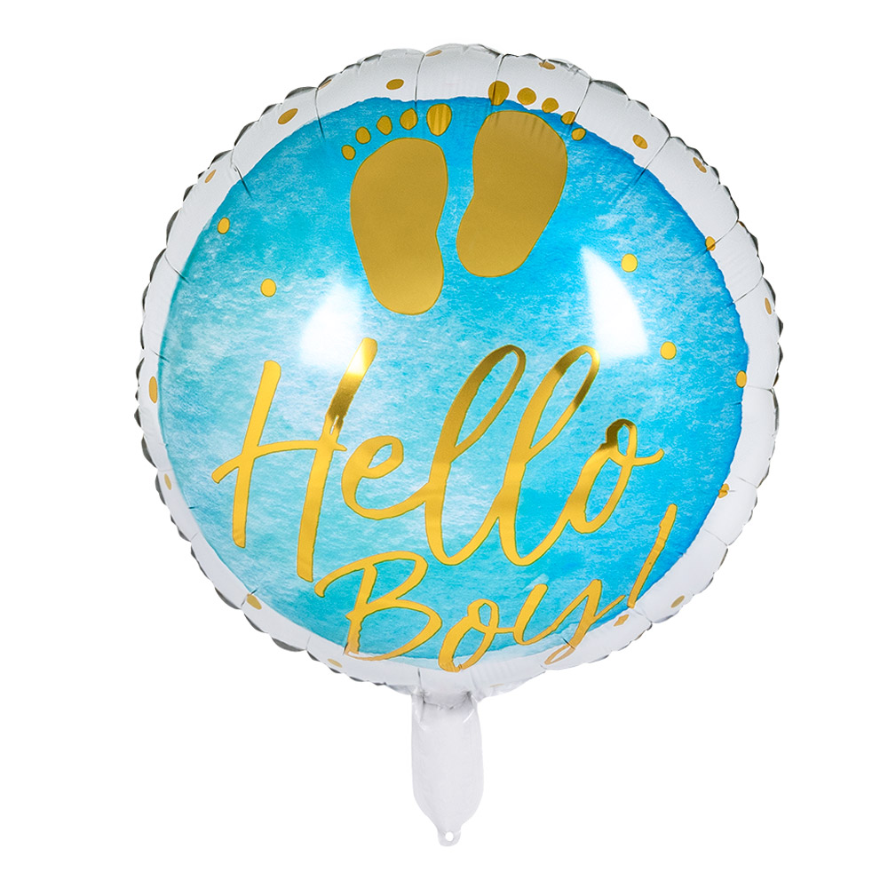 Ballon alu "Hello Boy !" 45 cm