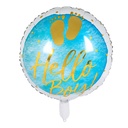 Ballon alu "Hello Boy !" 45 cm