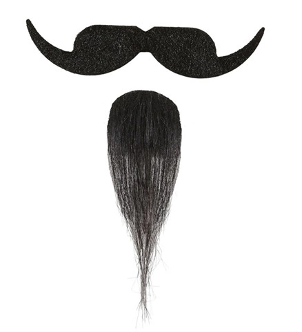 Moustache et bouc noirs de mousquetaire 2