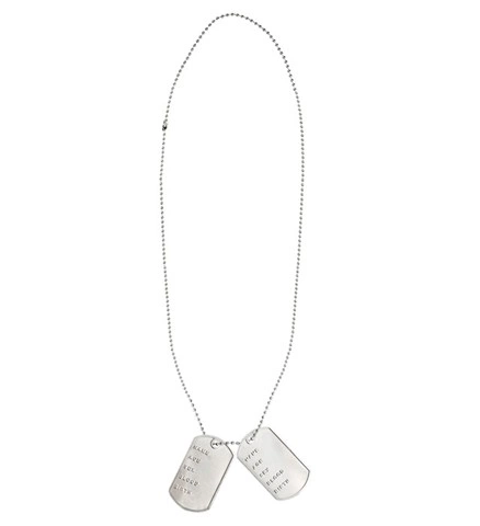 Collier plaque militaire 2