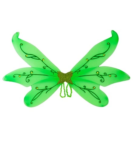 Maxi ailes de fée vertes avec gemmes 125 x 72 cm 2