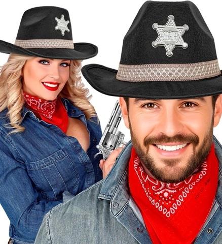 Chapeau de shérif noir 2