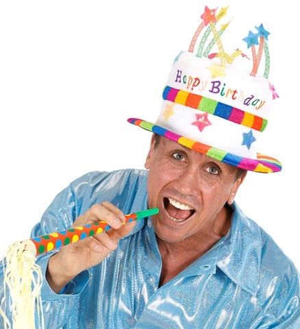 Chapeau gâteau d'anniversaire en velours 2