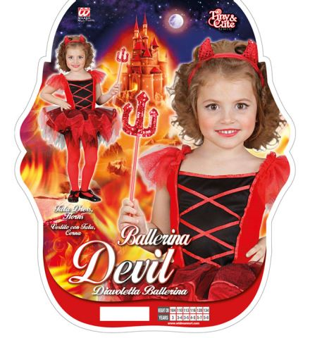 Déguisement de diablesse danseuse pour fille 2