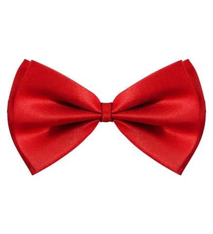 Nœud papillon de luxe rouge réglable 2
