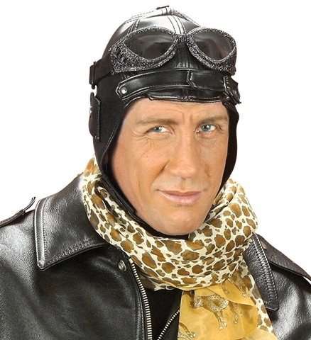 Bonnet aviateur noir façon cuir 2