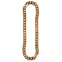 Collier chaîne grosse mailles dorées
