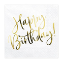 Serviettes "Happy Birthday", paquet de 20